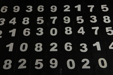 Background of numbers. from zero to nine. Finance data concept. Mathematic. Seamless pattern with...