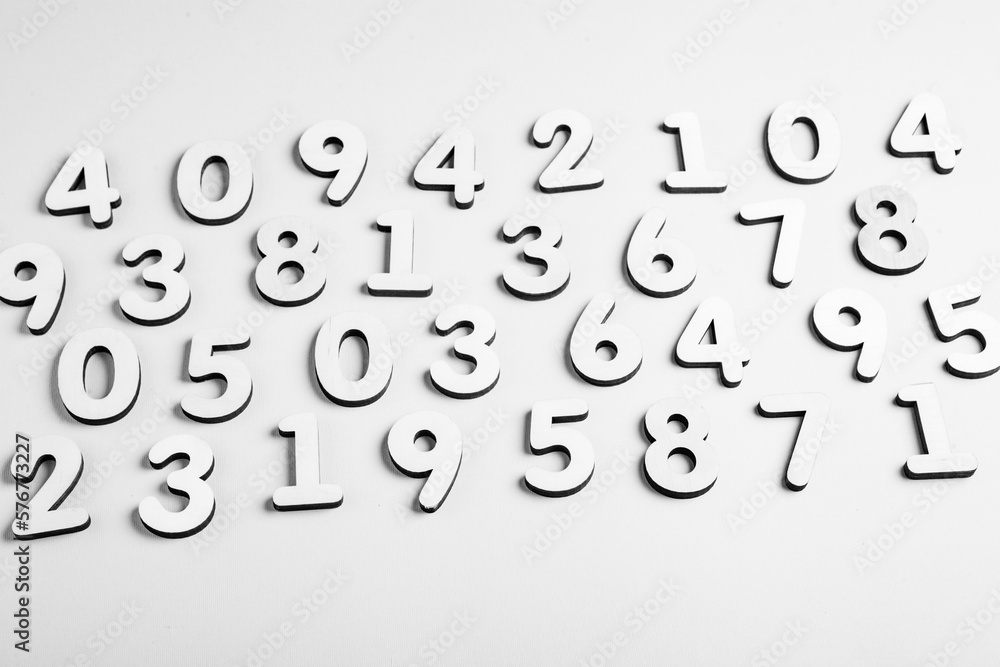 Poster digital background with numbers. texture of random numbers figures. economic collapse or default con