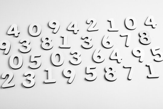 Digital background with numbers. Texture of random numbers figures. Economic Collapse or default concept.