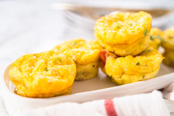 Bacon and cheese egg muffin