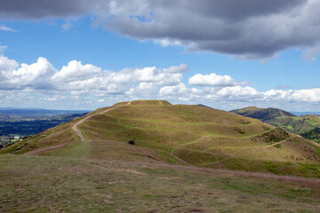 Malvern hills scenery in the UK.