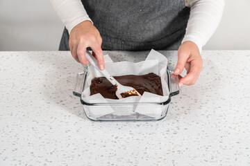 Chocolate fudge with peanut butter swirl