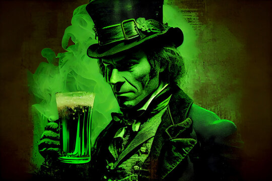 St. Patricks Tag Kobold. Generative AI.