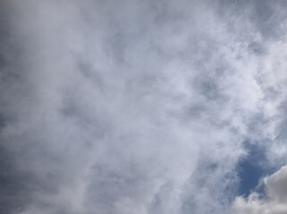 Bulk of clouds covering the sky