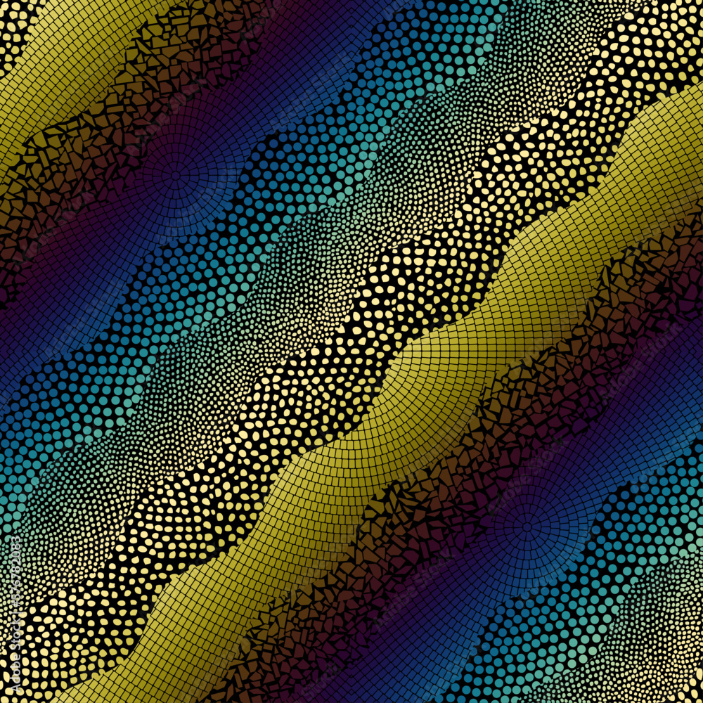 Aufkleber vector seamless mosaic art pattern. art background.