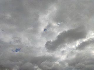 Clouds start to turn black
