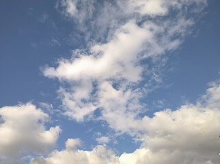 Clouds that form figures in the excellent time