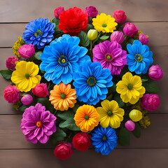 colorful flowers