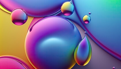 Abstract Colorful Wallpaper Background AI Generate