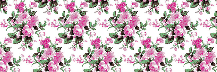 Flowers pattern..for textile, wallpaper, pattern fills, covers, surface, print, gift wrap, scrapbooking, decoupage.