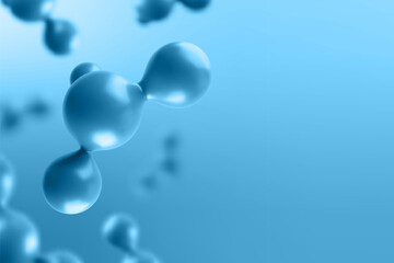 Science or medical background with abstract molecules. Background for banner or flyer. EPS10 vector