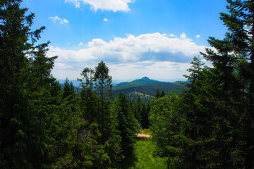 Slovakian nature, view of the mountains, the High Tatras