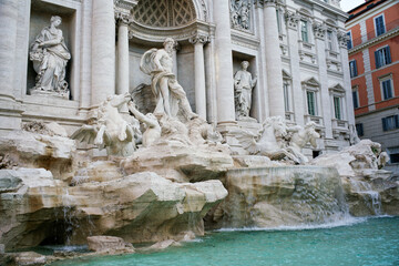 Fototapeta na wymiar Rome, trevi fountain