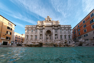 Naklejka na ściany i meble Rome, trevi fountain
