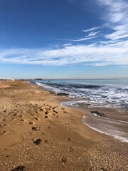 beach in the morning