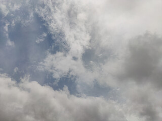 Sky full of clouds starting to put cloudy
