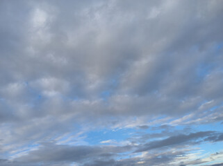 Sky clearing and clouds changing color