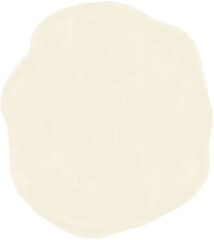 Abstract boho element, minimalistic pastel clipart, pale beige shape