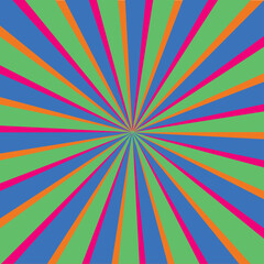 retro background with rays