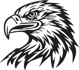 Eagle Head icon, eagle logo, American eagle, Illustration SVG Vector