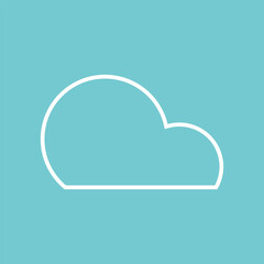 Clouds icon. Sky. Set. Vector illustration.