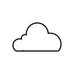 Clouds icon. Sky. Set. Vector illustration.