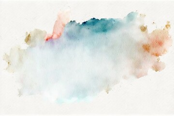 Watercolor texture Isolated on white background.