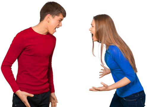 Young couple arguing - Powered by Adobe