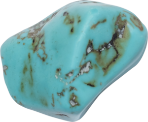 healing stone cut out on transparent background.