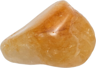 healing stone cut out on transparent background.