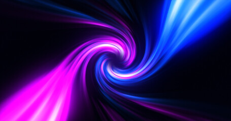 Obraz premium Abstract blue purple swirl twisted abstract tunnel background