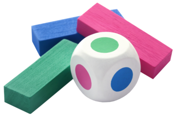 Colorful wooden blocks