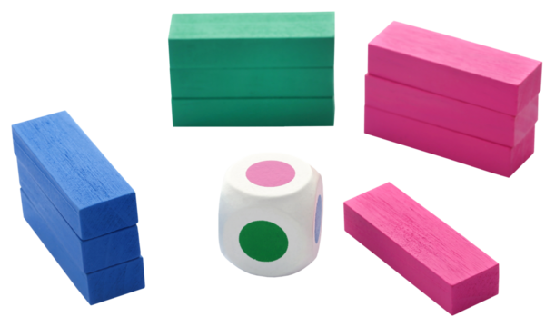 Colorful wooden blocks
