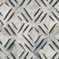 Concrete lined grey high quality greenish seamless pattern with imperfections | Generative ai