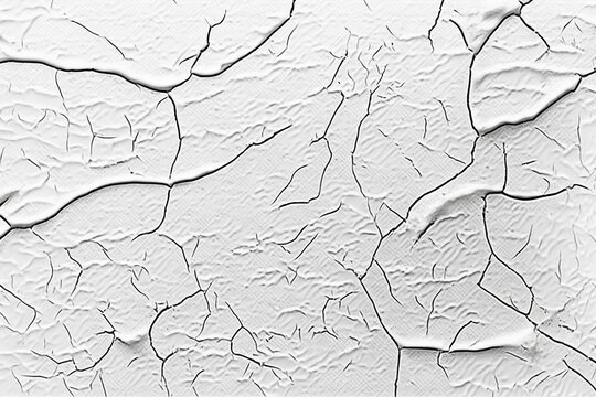 Repeating White Cracked Paint Texture background