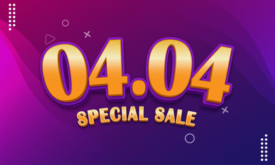 04.04 special sale typography editable text effect