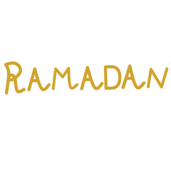 Ramadan 3d golden logo