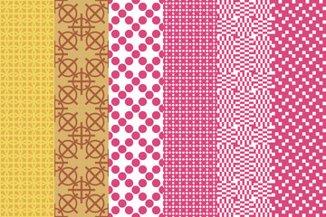 Abstract decorative shapes. Graphic textile texture in vintage style. Vector illustration.