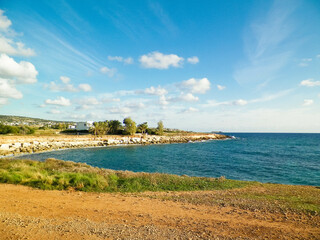 Coastal area on Cyprus, Asia. - obrazy, fototapety, plakaty