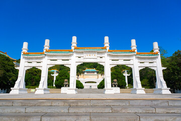 台湾 台北市 国立故宮博物院 入口の門（牌坊）