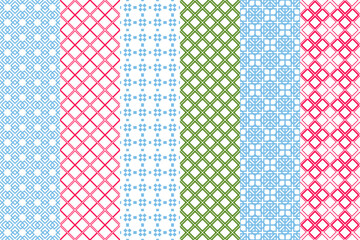 Modern set, seamless pattern for frame print design. Decorative element.