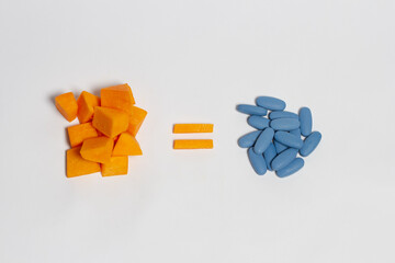 pumpkin equals vitamins, minerals, nutrients
