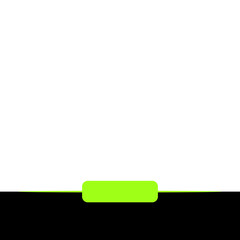 green bottom bar and banner