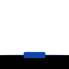 blue bottom bar and banner