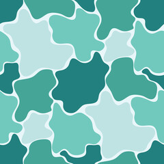 Abstract seamless pattern with wavy organic shapes