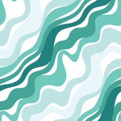 Abstract seamless pattern with diagonal waves
