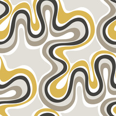 Obraz premium Abstract seamless pattern with wavy lines 