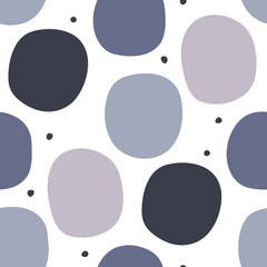 Abstract seamless pattern with round shapes
