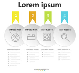 Infographic design templates for business and education can be replaceable. Vector illustration. Informational infographic.