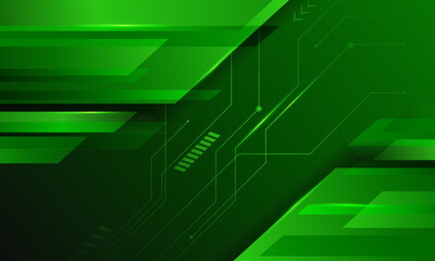 Future technology theme green background